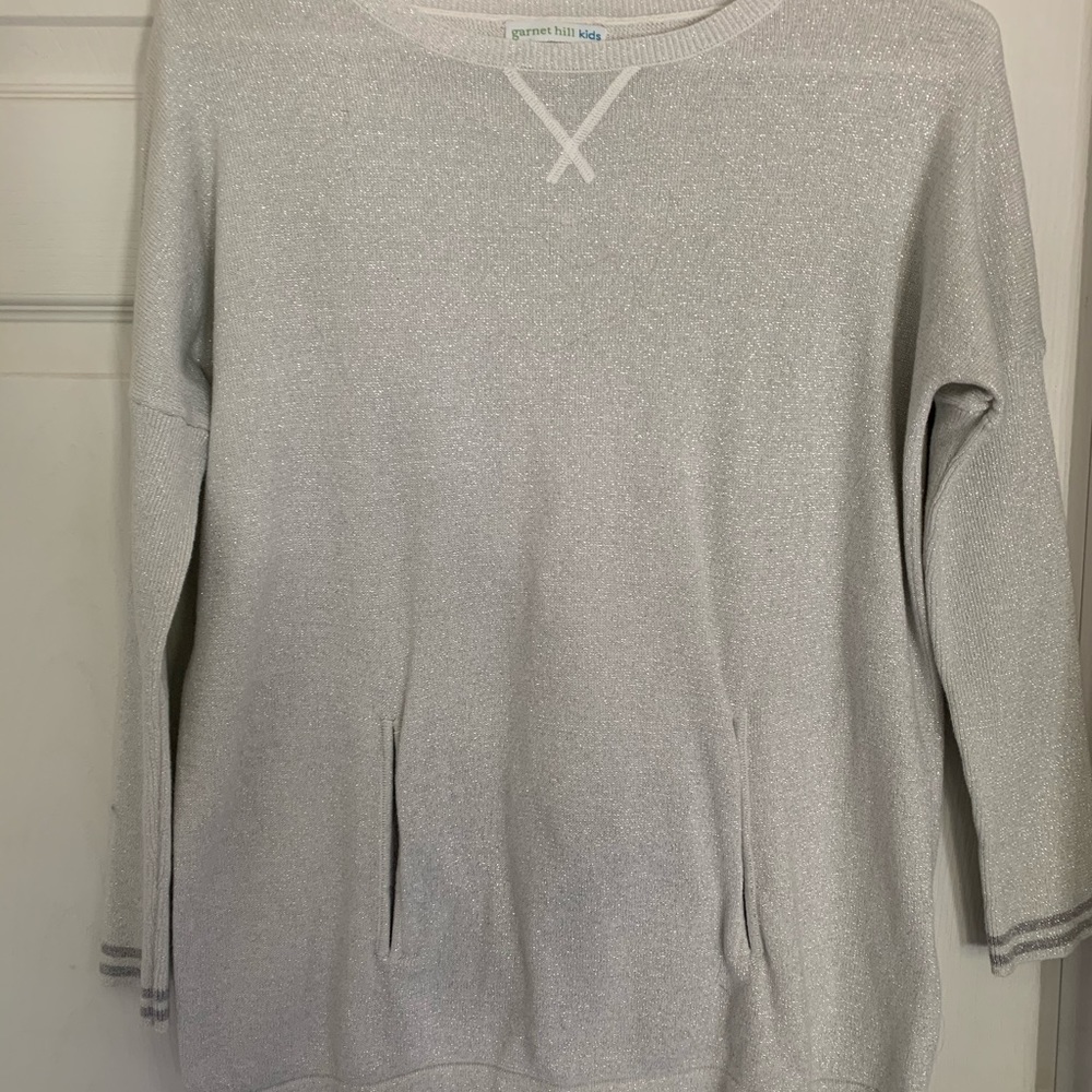 garnet hill kids sparkle sweater